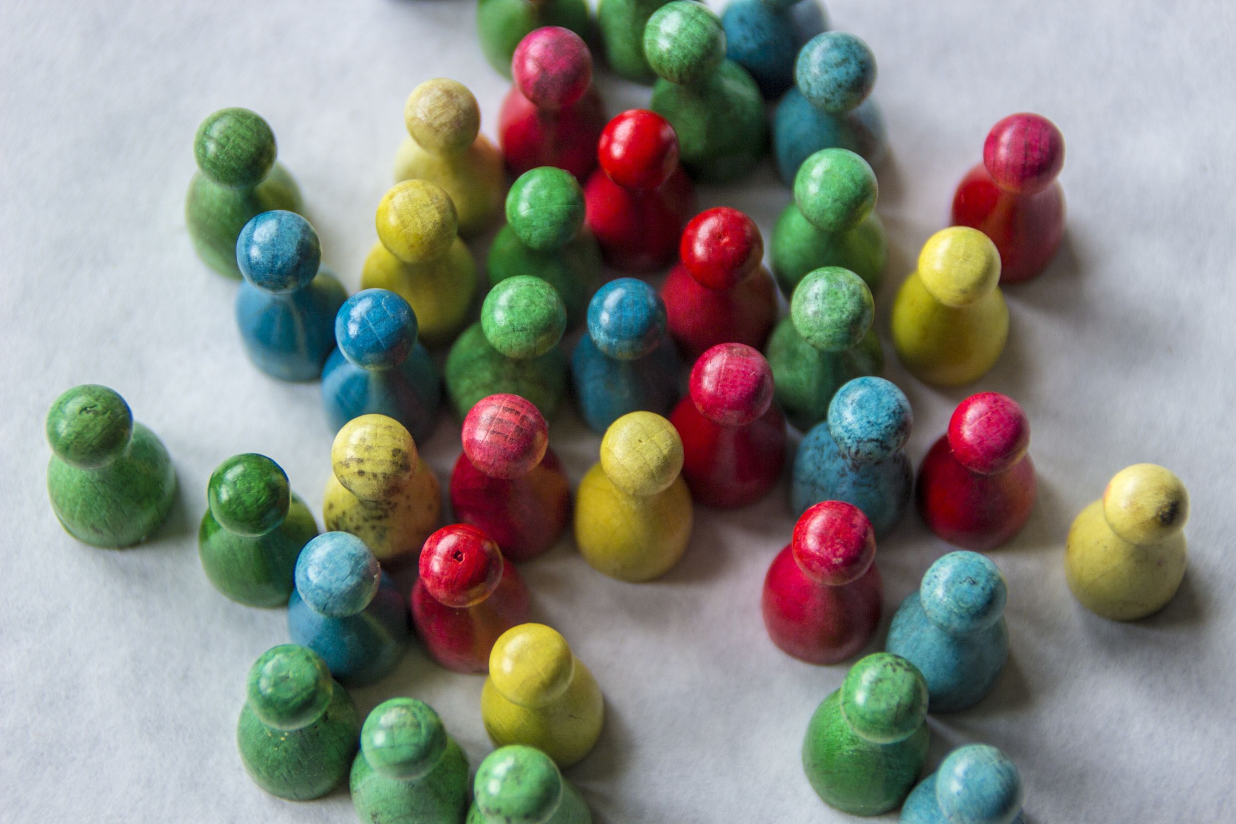 Bunte Spielfiguren 
